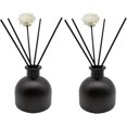 thumbnail image 1 of 2PCS Perfume Reed Diffuser Bottle,Empty Glass Container 100ml Fragrance Accessories use with Black Sticks for DIY Replacement (Matte Black), 1 of 6
