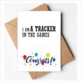 thumbnail image 1 of I Am A Tracker In The Games Wedding Cards Congratulations Greeting Envelopes, 1 of 3