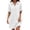 01-White, variant on Atogsazn Women's V Neck Button Linen Dress Casual Short Sleeve Shirts Dresses Flowy Loose A-Line Sundress Purple L Fashion