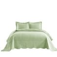 thumbnail image 5 of MarCielo 3-Piece Elegantly Embroidered 100% Cotton Oversized Quilt Bedspread Set TG, 5 of 5