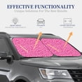 thumbnail image 3 of Kdxio Leopard Print 2-Piece Sun Shade Front Windshield - Foldable Car Front Window Sunshades for Most Sedans SUV Truck, 3 of 6