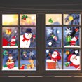 thumbnail image 4 of 3 hojas de pegatinas navideñas, pegatinas para ventanas, pegatinas decorativas, pegatinas navideñas para ventanas, pegatinas estáticas navideñas, D JM, 4 of 5