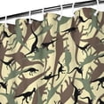 thumbnail image 3 of Camouflage Dinosaurs Silhouettes Pattern Shower Curtain 36"x72" ,Bathroom Decorative Shower Curtains Set with 12 Hooks,Modern Waterproof Washable Shower Curtain, 3 of 6