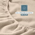 thumbnail image 6 of Bare Home Cozy Fleece Fitted Sheet - Extra Plush Polar Fleece - Deep Pocket Bed Sheet - Twin XL, Sand, 6 of 7
