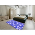 thumbnail image 5 of Ahgly Company Machine Washable Indoor Square Transitional Bright Lilac Purple Area Rugs, 6' Square, 5 of 7
