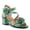 MINT GREEN MULTI, variant on L`Artiste Flowerpower Women’s Dress Sandal with Rosette Detail & Comfort Fit