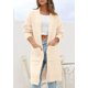 thumbnail image 3 of Cardigan PRETTYGARDEN Beige Pequeño Manga Larga Abierto al Frente, 3 of 8