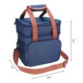 thumbnail image 2 of Reusable Lunch Bag for Men, Insulated Lunch Bag Leakproof Lunch Box for Work Office, Large Capacity Lunch Cooler Bag Navy Blue 10.2*7.1*11.0in, 2 of 6