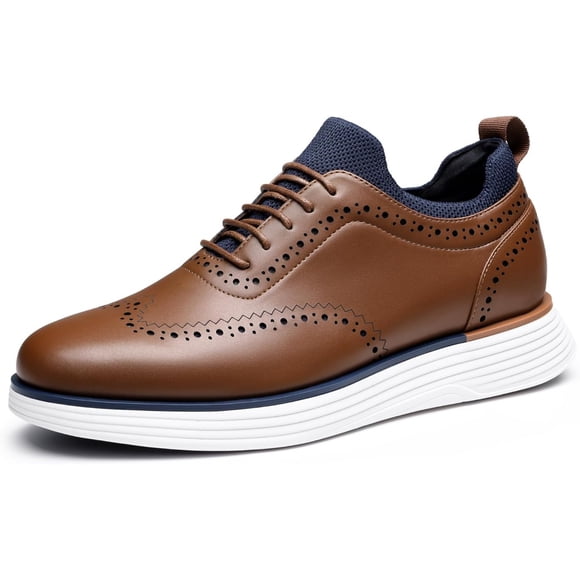 Zapatos BMNY Para Caballero Semiformales Tipo Formal Café Talla 26.5