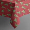 thumbnail image 4 of Red Christmas Tree Pattern Rectangle Tablecloth 60"x120",Waterproof Polyester Rectangle Table Cloth, Wipeable Spillproof Polyester Tablecloth for Dining, Camping, Indoor and Outdoor, 4 of 6