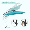 thumbnail image 5 of Sonerlic 8.2 x 8.2ft Patio Offset Umbrellas Outdoor Hanging Market Patio Umbrella, 50+ UV Protection Cantilever Outside Umbrellas for Yard, Pool and Deck,Lake Blue, 5 of 6