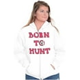 thumbnail image 3 of Born to Hunt Crosshairs Deer Buck Zip Up Hoodie Men's Women's Brisco Brands S, 3 of 6