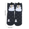 thumbnail image 3 of Steadlien Cartoon Christmas Stockings - Mid-Calf Holiday Socks with Festive Patterns - Warm Nylon Blend Socks for Winter and Autumn Seasonal Wear, 3 of 6