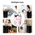 thumbnail image 4 of DouZhe 50L Rectangular Laundry Basket, Pink Watercolor Cherry Blossom Prints Waterproof Foldable Laundry Hamper with Aluminum Handles, 4 of 6