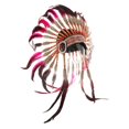 thumbnail image 4 of Tocado de plumas Yuyangstore Sombrero Indio Jefe Americano B, 4 of 8