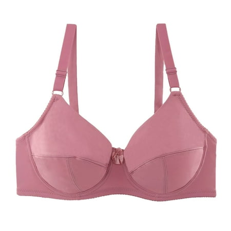 

Fabiurt Women s Bra Women s Large Smooth Bra Comfort Sexuality Women s Bra Adjustable Bra Pink