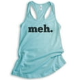 thumbnail image 1 of Meh Tank Top, Ladies Racerback Tank Top, Geek Tank, Nerd Tank, Gamer Tank, Gaming Tank, Cancun, Medium, 1 of 3