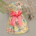 thumbnail image 3 of Adorable Dog Princess Dress - Soft Comfortable Bowknot Floral Dress - Daily Wear - Pet Supplies, 3 of 8