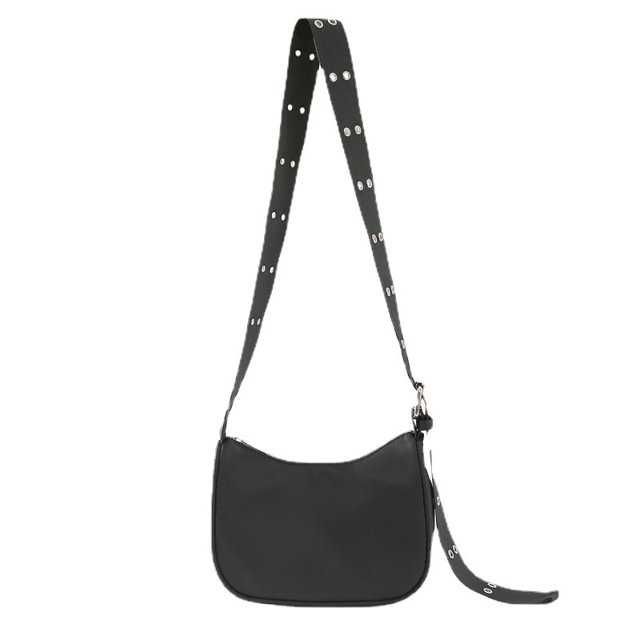 BEMS-Bolso de hombro de nailon para mujer, bolso de calle con cremallera, bandolera