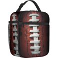 thumbnail image 2 of Football Lunch Bag for Women Men, Insulated Reusable Lunch Box for Work Office School Picnic - Portable Lunch Tote Bag Cooler Bag, 2 of 6