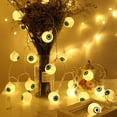 thumbnail image 2 of Yeacher Meters 20LEDs Eyeball Design String Light Constant Bright Mode 2 * AA Cell Operated, 2 of 8