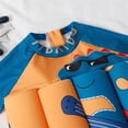 thumbnail image 7 of JUMEYU Toddler Floatation Swimsuit Boys One Piece Float Suit with Built-in Floats UPF 50+ Floating Bathing Suit 2T 3T (Orange,2-3 Years), 7 of 7