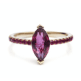 thumbnail image 2 of HeartsAndYou 1.98ct Natural Pink Ruby Engagement Ring Accent Solitaire 14k SOLID Yellow Gold, 2 of 9