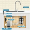 thumbnail image 5 of Akicon Oil Rubbed Bronze Garbage Disposal Air Switch Kit with Sink Top Waste Disposal On/Off Push Button with Brass Cover and Plastic, 2-1/2" Max Countertop Thickness, 5 of 6