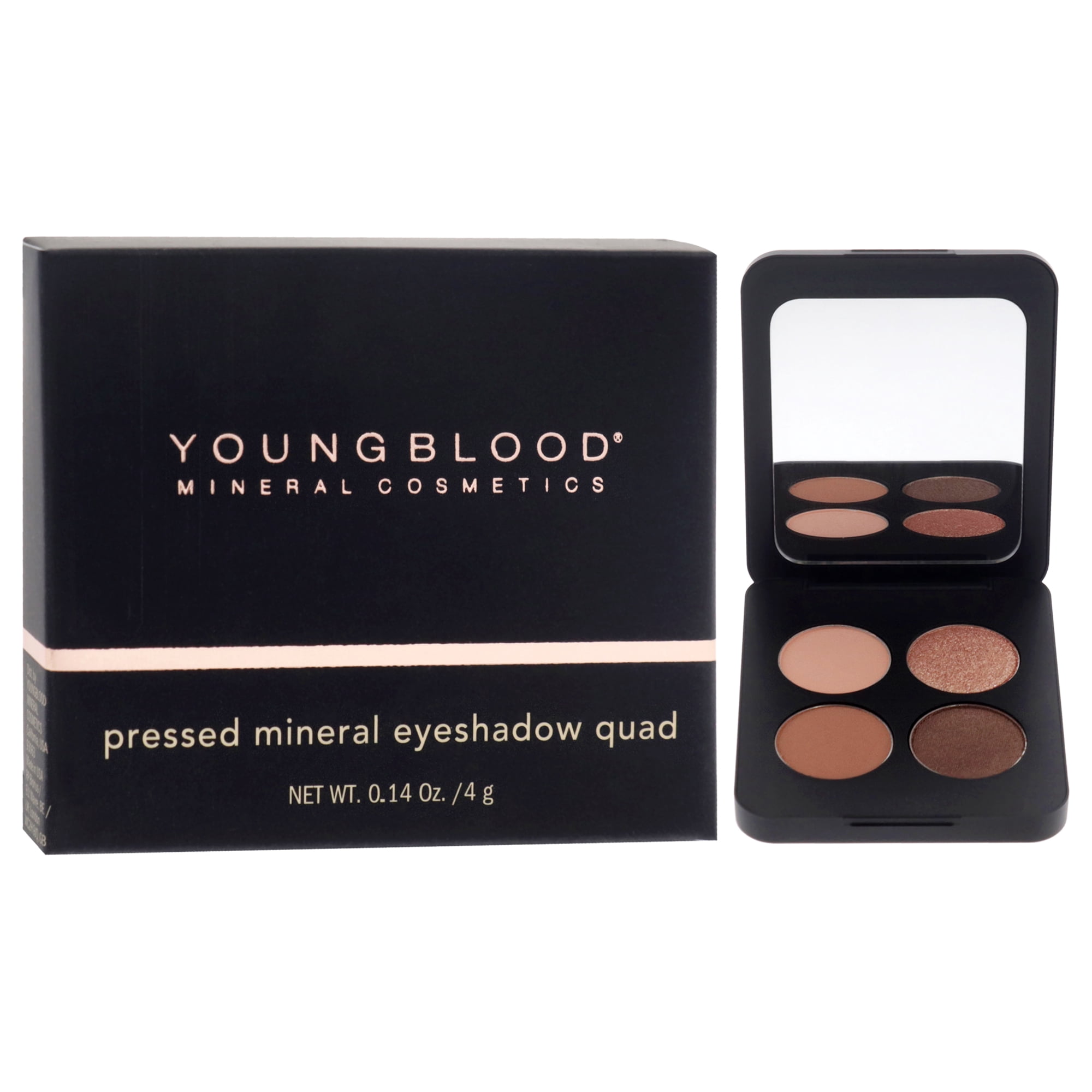 Youngblood Pressed Mineral Eyeshadow Quad - Sweet Talk , 0.14 oz Eye Shadow