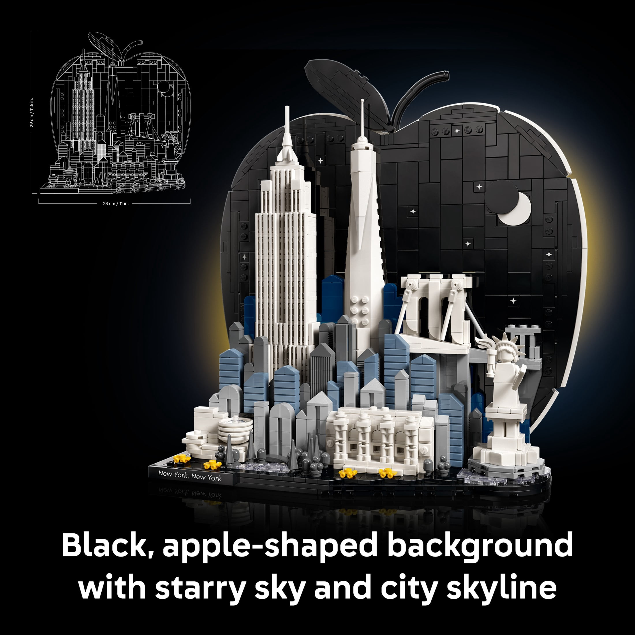 LEGO Architecture New York City – The Big Apple Building Set for Adults, Ages 18+ - Home Decor for Bedroom, Office or Desk - Gift for Men & Women - 21066