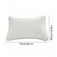 thumbnail image 3 of Pillow Covers,Soft Sweatproof Comfortable Pillow Case for Sleeping | Waterproof Quilted Breathable Stain Resistant Pillowcase | Bedroom Bedding,29.1x18.9 Inch,White, 3 of 7