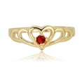 thumbnail image 2 of AVORA 10K Yellow Gold January Birthstone-Garnet Ring, Size 8  - Size 8, 2 of 5
