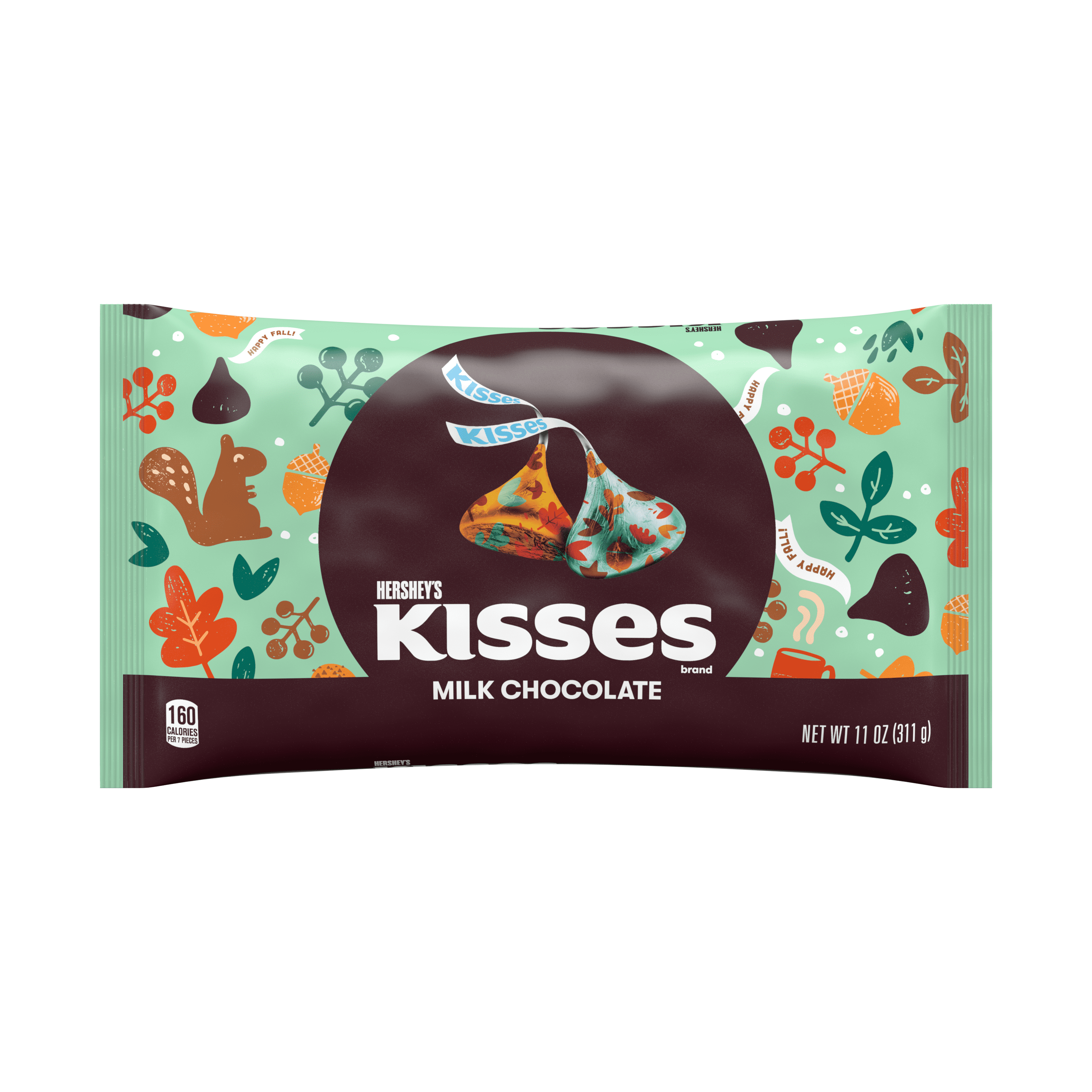 Hershey's Kisses, Halloween Milk Chocolate Harvest Candy, 11 Oz