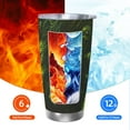 thumbnail image 6 of Salouo Screaming Horror Art Print 20oz Tumbler with Lid,Stainless Steel Vacuum Insulated Tumbler Durable Insulated Coffee Mug Thermal Cup with Splash Proof Sliding Lid-Straw Three-piece Set, 6 of 8