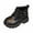 Z1Black, variant on lnmuld Kids Boots Stylish Girls Short Boots for Fall and Winter for Kids with Soft Soles for Outdoor Activities and Everyday Wear Size:18-24 Months