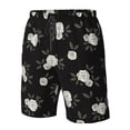 thumbnail image 4 of Balery Rose Flowers Traje de Baño Estilo Hawaiano para Hombre, Shorts de Secado Rápido con Bolsillos-XX-Large, 4 of 6