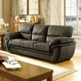 thumbnail image 2 of Transitional Style Microfiber Sofa, Light Brown, 2 of 2