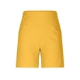 thumbnail image 3 of GigrtiJin Plus Size Shorts for Womens Dressy Casual Bermuda Shorts Elastic High Waisted Outdoor Hiking Shorts with Pockets, 3 of 5