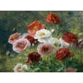thumbnail image 2 of Lemaire, Louis Marie 32x25 White Modern Wood Framed Museum Art Print Titled - Poppies, 2 of 4