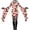 dress88-Pink, variant on yboeqw Women Halloween Spider Web Print Mini Dress Extra Long Flare Bell Sleeve Bodycon Dress Gothic Witch Cosplay Costume Party Outfit for Ladies Size M