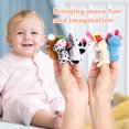 thumbnail image 2 of WORGEOUS 16pcs Marionetas de dedo de felpa suave Set Animales Familiares Juguetes lindos para niños Hora de juego Tiempo de juego (Patrón aleatorio), 2 of 9