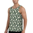 thumbnail image 3 of Rocae White Daisies and Bee for Men's Workout Tank Top Men's Running Tank Top Dry Fit Athletic Workout Tank Tops4X-Large, 3 of 9