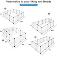 thumbnail image 3 of Pet Playpen Portable Small Animals Play Pen Rabbit Cage for Outdoor Indoor DIY Wire Fence for Hamster, Guinea Pig (14" * 14"/12Pieces, Translucent), 3 of 7