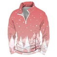 thumbnail image 5 of Long Sleeve Shirts for Men Mens Christmas Plus Size Hoodless Pullovers Fashion Sweatshirts Holiday Logo Print Clothing Tops Hop Oversized Sweatshirts Dressing Jacket Men Mens Christmas Hoodies Red L, 5 of 5