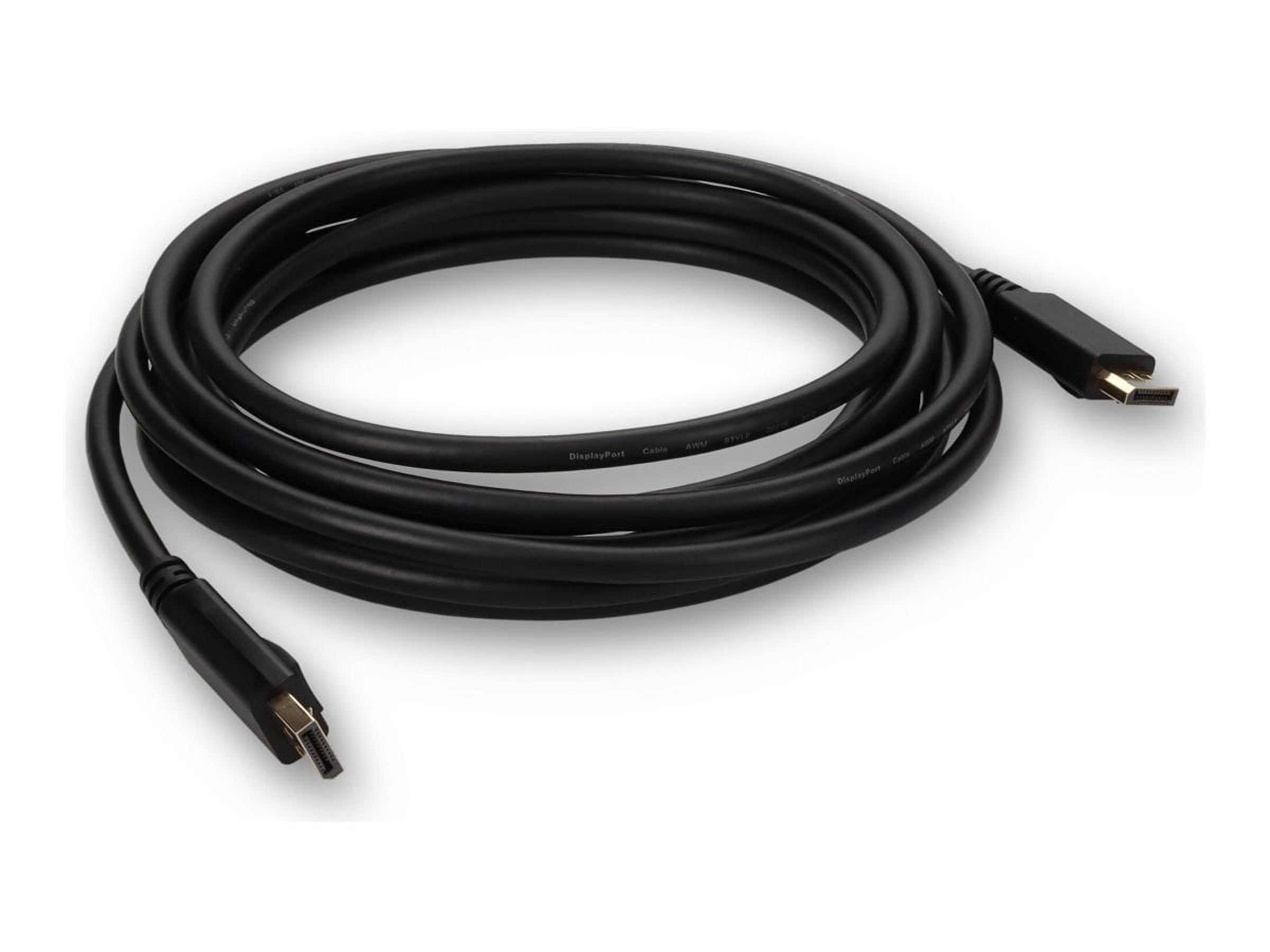AddOn 15ft DisplayPort Male 1.4 to DisplayPort 1.4 Male Black Adapter Cable 8K 60Hz