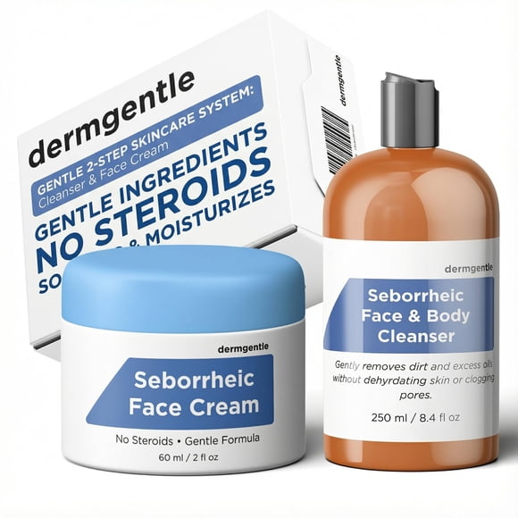 Kit limpiador y crema facial para el cuidado de la piel Dermgentle Sensitive Skin