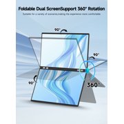 UPERFECT 23.8 100Hz Portable Dual Monitor, 1080P Laptop Screen Extender for Laptop, BE238CF