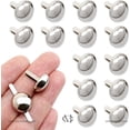 thumbnail image 3 of CRAFTME STUDIO Round Brads Purse Feet Handbag Nailhead Spike Prong Studs, 100 PCS 10 mm (3/8 Inch) (Silver), 3 of 8