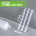 thumbnail image 4 of Greenworks 24Pcs Full Size Hot Glue Stick, 6" x 0.43" Clear All Temperature Stick for DIY Craft, Sealing and Repairing, Compatible with Most Glue Guns, 4 of 8