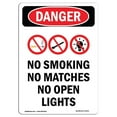 thumbnail image 1 of SignMission OS-DS-A-1218-V-1473 12 x 18 Po Signe de Danger OSHA - Non-Fumeurs Pas de Correspondances, 1 of 1